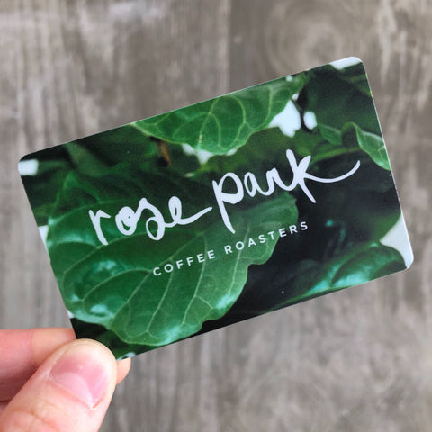 Coffee Shop Gift Cards